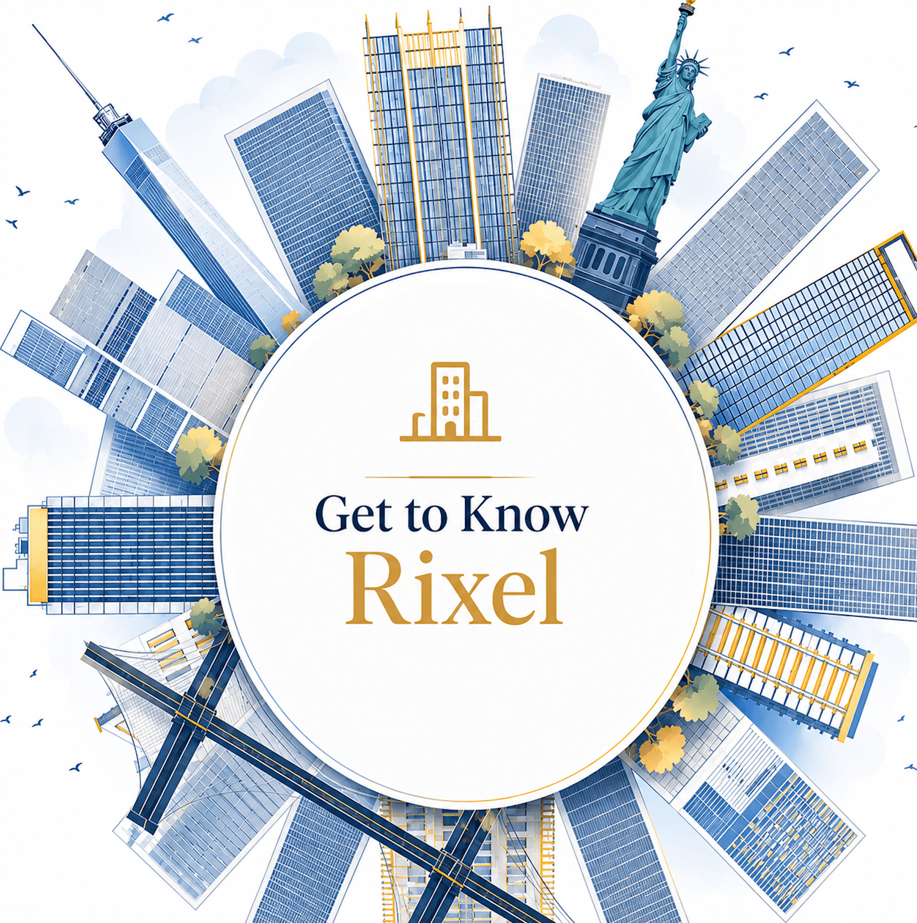 Rixel Real Estate New York architectural illustration